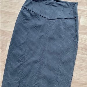 Express Gray High-waisted Pencil Skirt